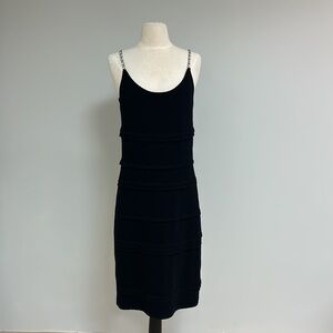 Carmen Marc Valvo black dress, size L